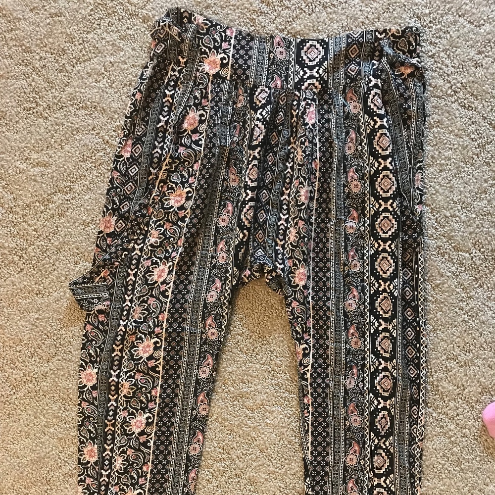 forever 21 cropped boho pants